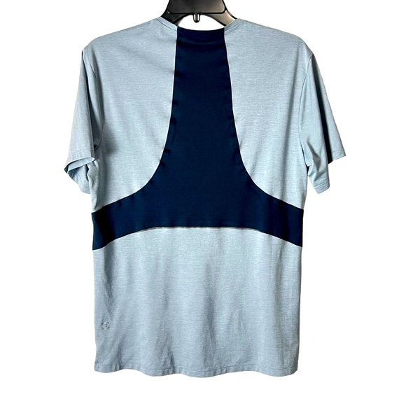Lululemon Men’s Fast and Free Short Sleeve Running Shirt Light/Navy Blue. - Picture 2 of 5